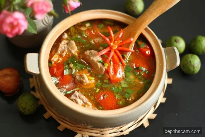 Canh sườn nấu sấu: Chua dịu, giải nhiệt đặc trưng mùa hè miền Bắc