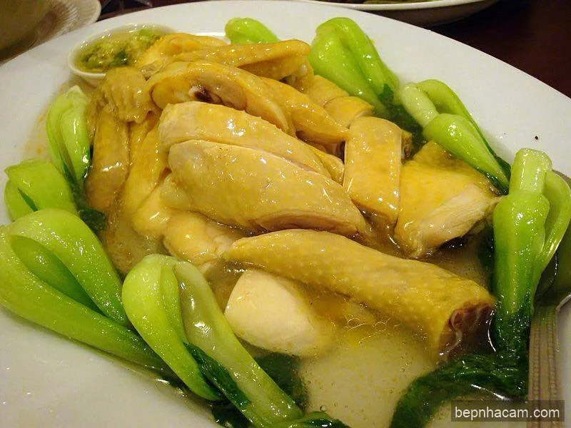Gà hấp cải thìa đơn giản mà ngon cơm